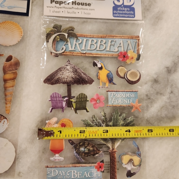 Beach | Ocean | Caribbean Theme Scrapbook Sticker | Embellishments Bundle - Picture 5 of 5
